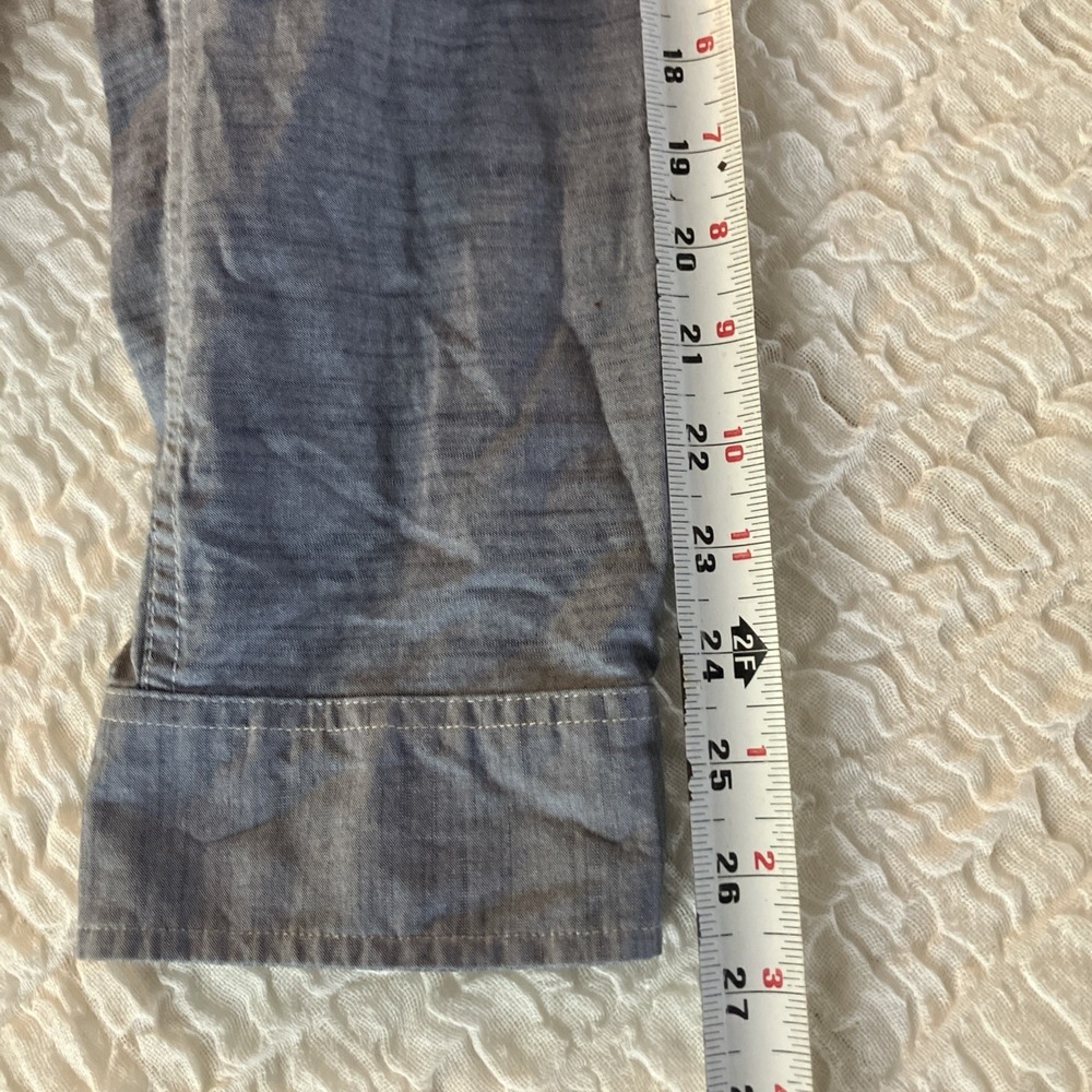 The North Face Shirt Men's Size L Long Sleeve Blue Button Up Outdoor - Picture 7 of 8